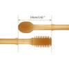 MinnowXY 2pcs Baby Toothbrush Food Grade Silicone Children Teeth Cleaning Massage Dental Care Tongue Brush for 0-18 Month Kid Milk Toothbrush: Silicone + U, Approx. 9cm/3.54in view 4
