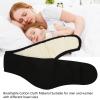 ASHATA Soundproof Sleep Earmuff, Eye Mask for Sleeping, Sleep Mask and Earmuffs, Adjustable Noise Canceling Earmuff, Ear Wrap Ear Warm Earmuff for Men Women (Black) view 2