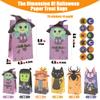 CAIRIAC Halloween Favor Bags Bulk, Halloween Treat Bags for Candy, 24 Pcs Halloween Trick or Treat Goody Gags, Halloween Paper Gift Bag with Halloween Stickers, Halloween Goodie Bags Party Supplies view 2