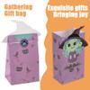 CAIRIAC Halloween Favor Bags Bulk, Halloween Treat Bags for Candy, 24 Pcs Halloween Trick or Treat Goody Gags, Halloween Paper Gift Bag with Halloween Stickers, Halloween Goodie Bags Party Supplies view 3