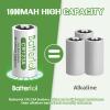 Batteriol CR123A Lithium Batteries 3V, 123 Batteries Lithium 3 Volt, CR17345 High Capacity for Flashlights and Security Devices, Non-Rechargeable (CR123A 12P) view 2