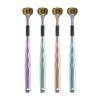 1/4 Pieces Three Sided Toothbrush Autism/Sensory Toothbrush Bristle Travel Toothbrush for Adults Complete Teeth Gum Care Pretty Good Angle Clean Each Tooth, Soft and Gentle 4pcs view 1