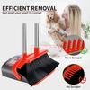 2-Pack is More economical,Brooms with Dustpan Combo Set with 52" Long Handle, Dustpan Teeth with self-Cleaning Function, Indoor and Outdoor Sweeping, Perfect for Home Office (Large/Red /2-Pack) view 4