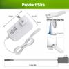 Charger Replacement for Waterpik Water Flosser WP360 WP360W WP450 WP450W WP462 WP462W, Waterpik Water Flosser Replacement Adapter Power Cord (5ft, White) view 2