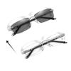 GSKDZG Rimless Reading Glasses Photochromic Sunglasses For Men Computer Readers +2.0 +2.5 Lightweight Comfortable(+2.5) view 1