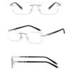 GSKDZG Rimless Reading Glasses Photochromic Sunglasses For Men Computer Readers +2.0 +2.5 Lightweight Comfortable(+2.5) view 3