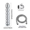 ABSOK Shower Douche Kit, 7 Holes Deep Shower Douche Cleaning System - Regulator & 59in Hose, Silver view 2
