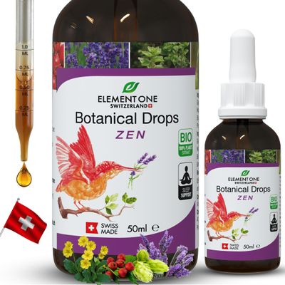 element one Botanical Zen Drops is Natural Sleep Support Supplement, Herbal Drops, Sleep Support & Relaxations Support, Plant-Based Promotes Relaxation