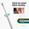 Ear Cleaner for The Whole Family,2024 Upgraded Ear Cleaning Kit Earwax Cleaner Tool Set,Portable Ear Cleaner Earwax Removal Tools with Pu Leather Case for Home Traveling (B) view 3