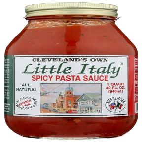 NineLife Basics L.ittle Italy Spicy Pasta Sauce 32 oz (Pack of 12)