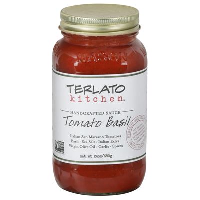 Terlato Kitchen Handcrafted Tomato Basil Sauce, 4 Jars, 24oz.