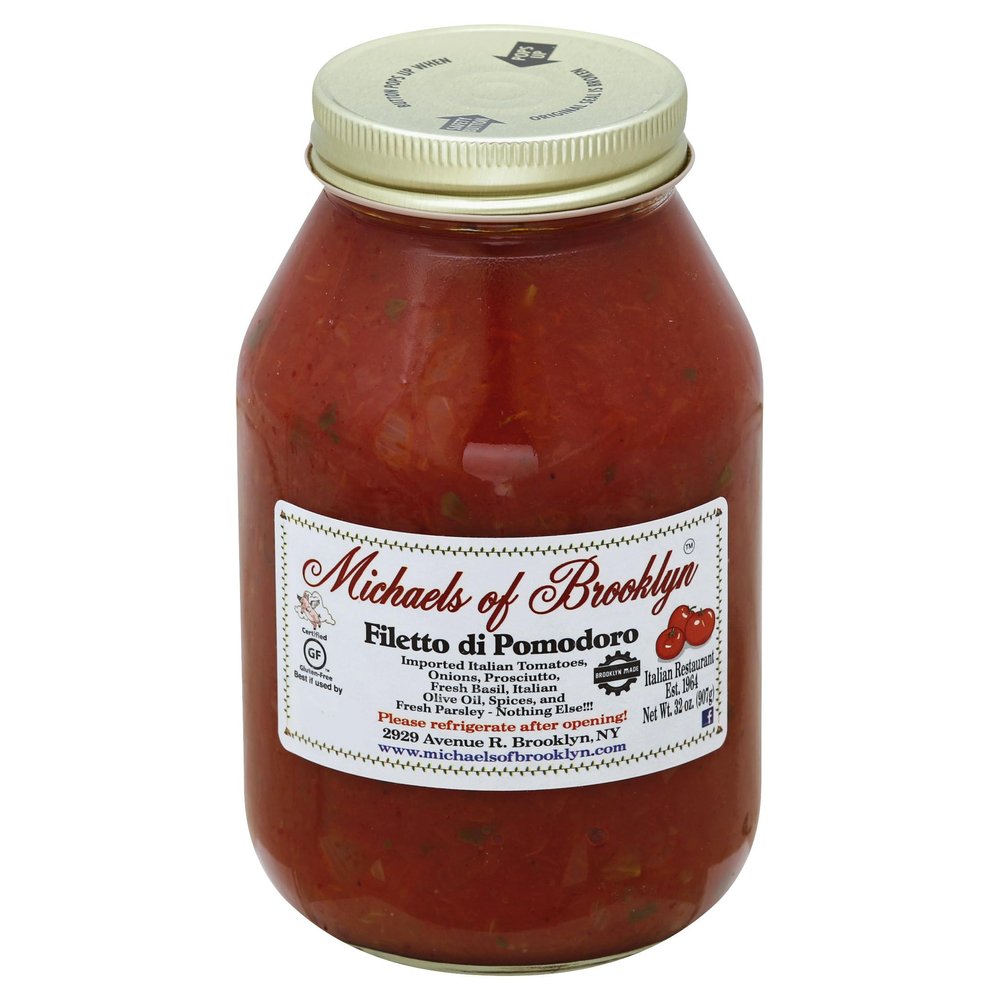 NineLife Basics M.ichaels Of Brooklyn Filetto Di Pomodoro Sauce 32 oz (Pack of 6)