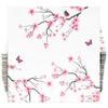 100 Pcs Floral Cherry Blossoms Cocktail Beverage Napkins Pink Cherries Blossom Flowers Disposable Paper Dessert Napkin Spring Birthday Party Supplies view 1