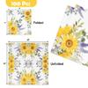 100 Pcs Sunflower Bunch Floral Cocktail Beverage Napkins Flowers Disposable Paper Dessert Napkin for Spring Summer Birthday Party Supplies Decor view 2