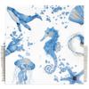 100 Pcs Under the Sea Cocktail Beverage Napkins Ocean Coastal Disposable Paper Dessert Napkin for Summer Spring Birthday Party Supplies view 1