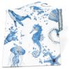 100 Pcs Under the Sea Cocktail Beverage Napkins Ocean Coastal Disposable Paper Dessert Napkin for Summer Spring Birthday Party Supplies view 3