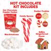 Hot Chocolate Kit, Premium Holiday Hot Cocoa Gift Sets With Hot Chocolate Packet, Edible Gingerbread House, Dunker Cookies, and Peppermint Candy Cane Spoons Gift view 3