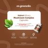 Mushroom Complex Supplement 2600mg, 120 Capsules - 10 Mushrooms Blend - Reishi, Lions Mane, Cordyceps, Chaga, Turkey Tail, Maitake, Shiitake, Oyster Nootropic Complex - Brain, Energy, Focus Pills view 4
