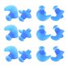 Akozon Blue Silicone Swimming Earplugs, 6 Pairs and Dust Proof Professional Swimming Accessories Suitable for Adults Diving and Water Sports (Blue) view 3