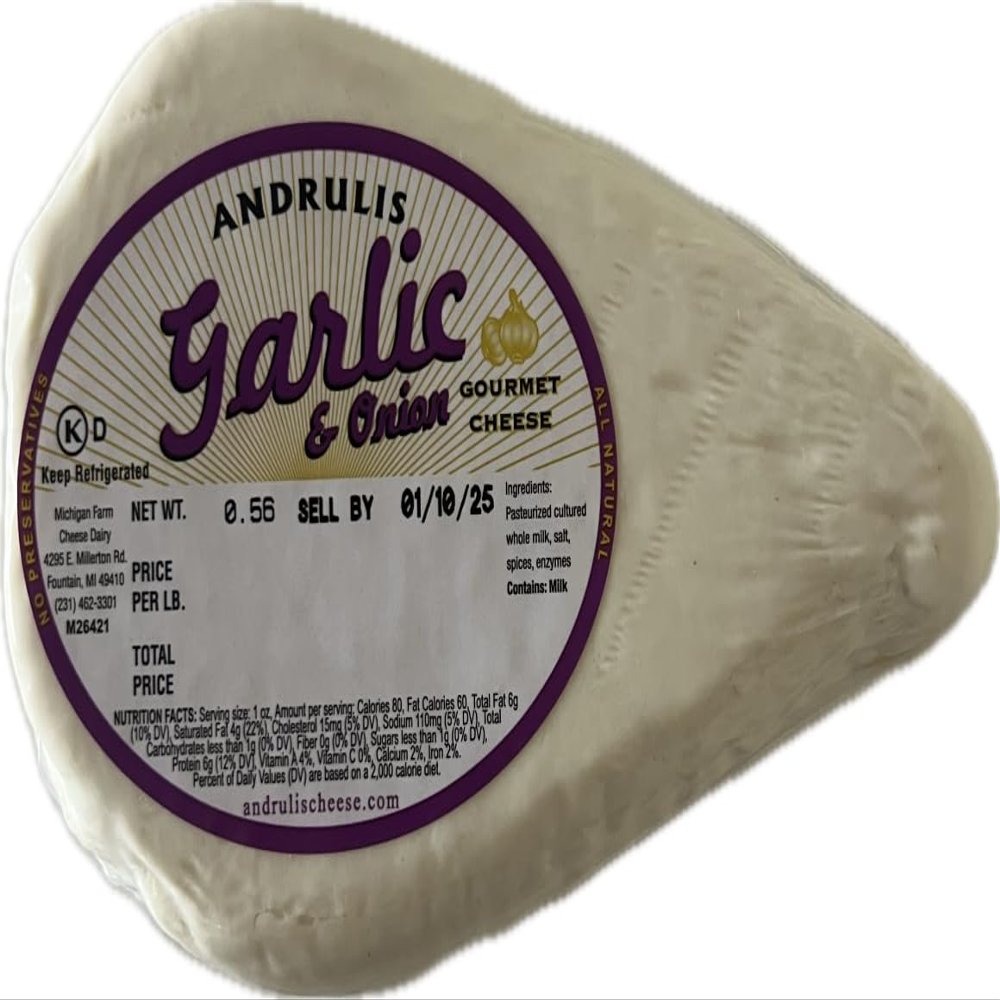 Andrulis Farmers Cheese Garlic & Onion