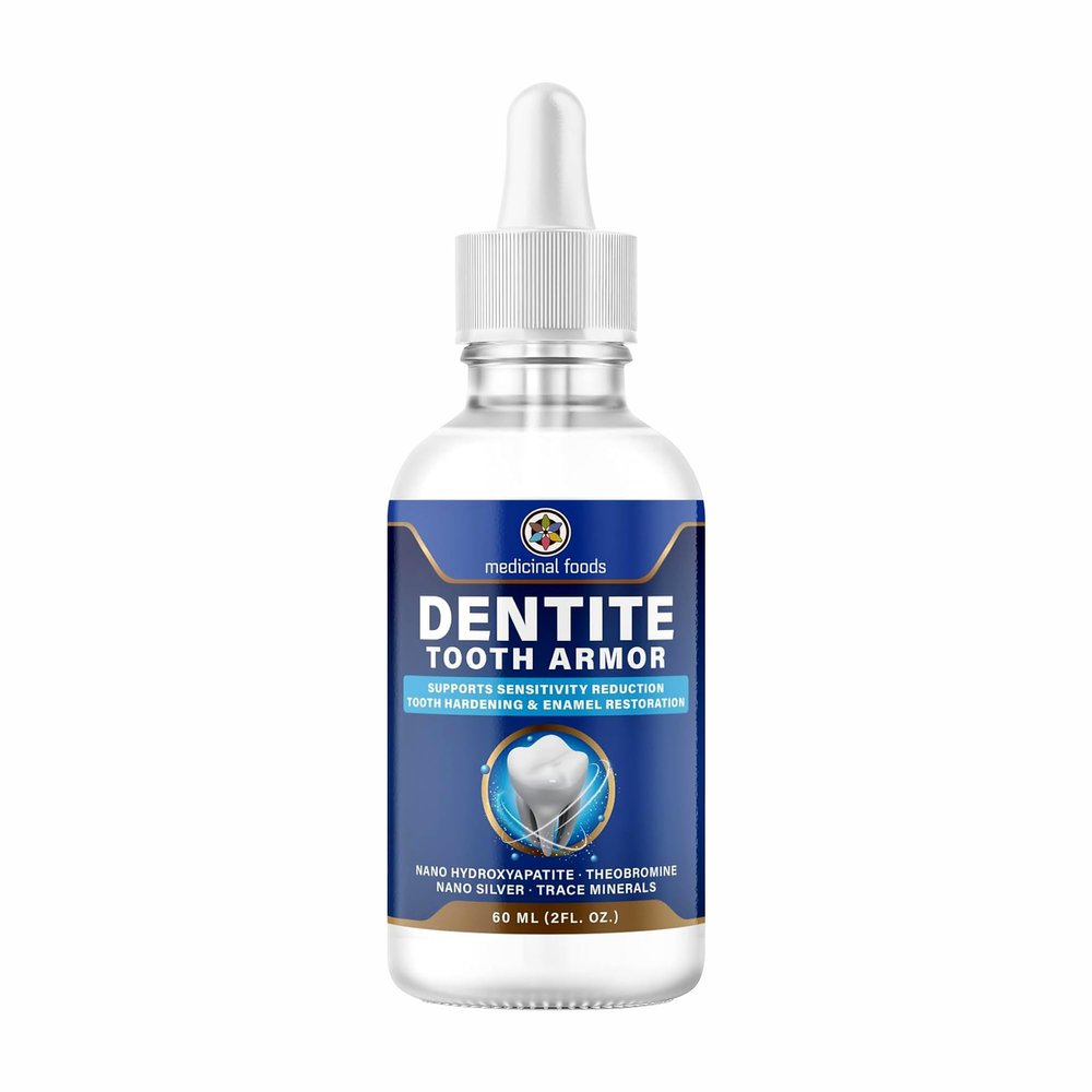 Original Dentite Tooth Armor Liquid | Nano Hydroxyapatite Remineralization Drops to Restore Tooth Enamel & Support Sensitivity Relief | at-Home Enamel Repair for Stronger Teeth | 60 ml