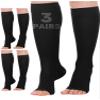 ABSOLUTE SUPPORT 3 Pack Sheer Compression Socks 20-30mmHg, Black, 2X-Large view 1