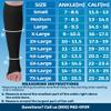 ABSOLUTE SUPPORT 3 Pack Sheer Compression Socks 20-30mmHg, Black, 2X-Large view 4
