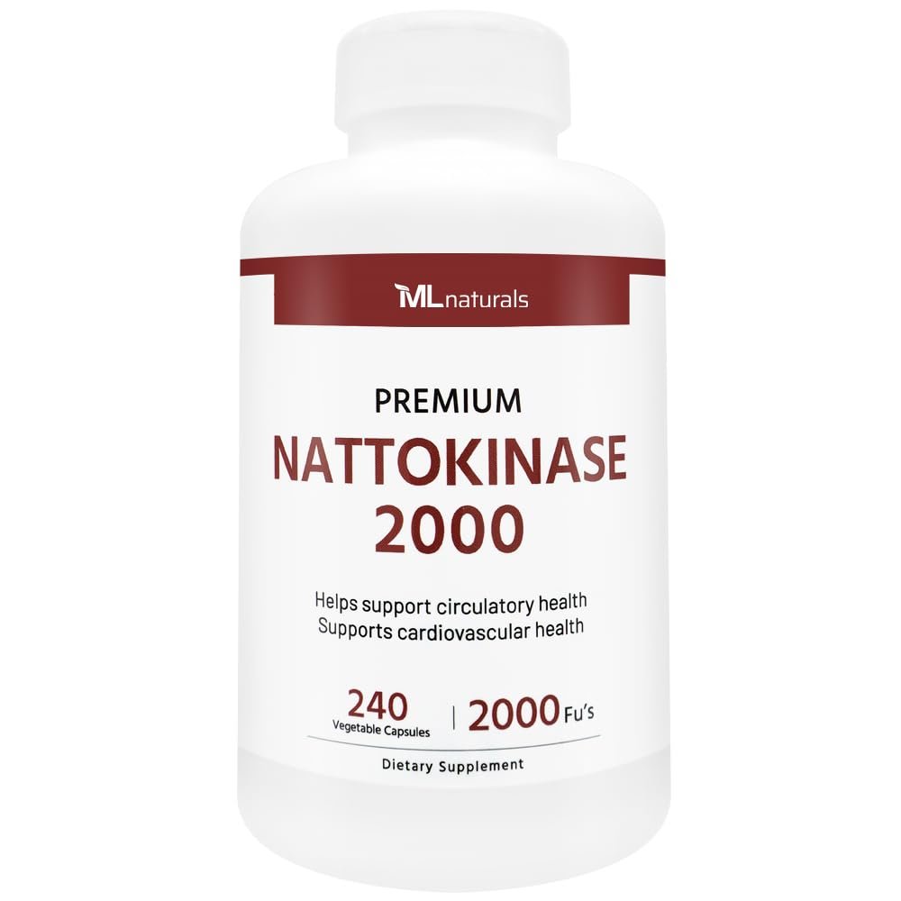 ML Naturals Premium Nattokinase 2000 FU (Per Capsule) - 240 Vegetable Capsules
