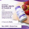 Doctors Best Womens Hair, Skin & Nails with OptiMSM + KeraGLO, Comprehensive Beauty Support, Non-GMO, Gluten Free 60 Veggie Caps view 4