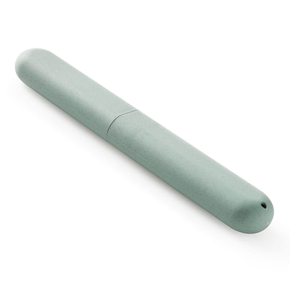 CAJDEOPYE Travel Toothbrush Case Toothbrush Head Cover, Replacement Plastic Toothbrushes Holder Portable Toothbrush Chopsticks Storage Cover for Camping Business Trip Holiday, Green, Dry Bag/2358