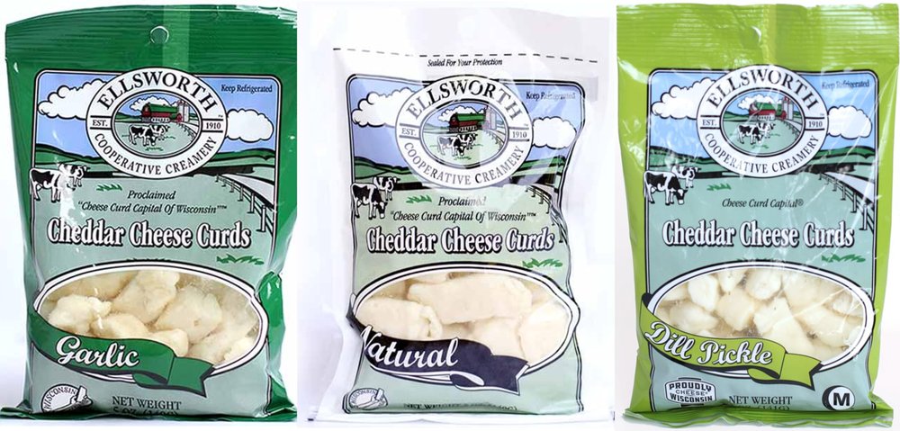 Wisconsin Cheese Curds, Deli Direct, Ellsworth Cheese Curd (3pk, Brunch Trio)