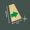 BERWDUXA Solid Wood Threshold Ramps 2/5''- 4/5'' Doorway Transition Strip, Lightweight Portable Curb Ramps, Non-Slip Wheelchair Ramp, for Indoor Bathroom Steps(50x5x1cm) view 4