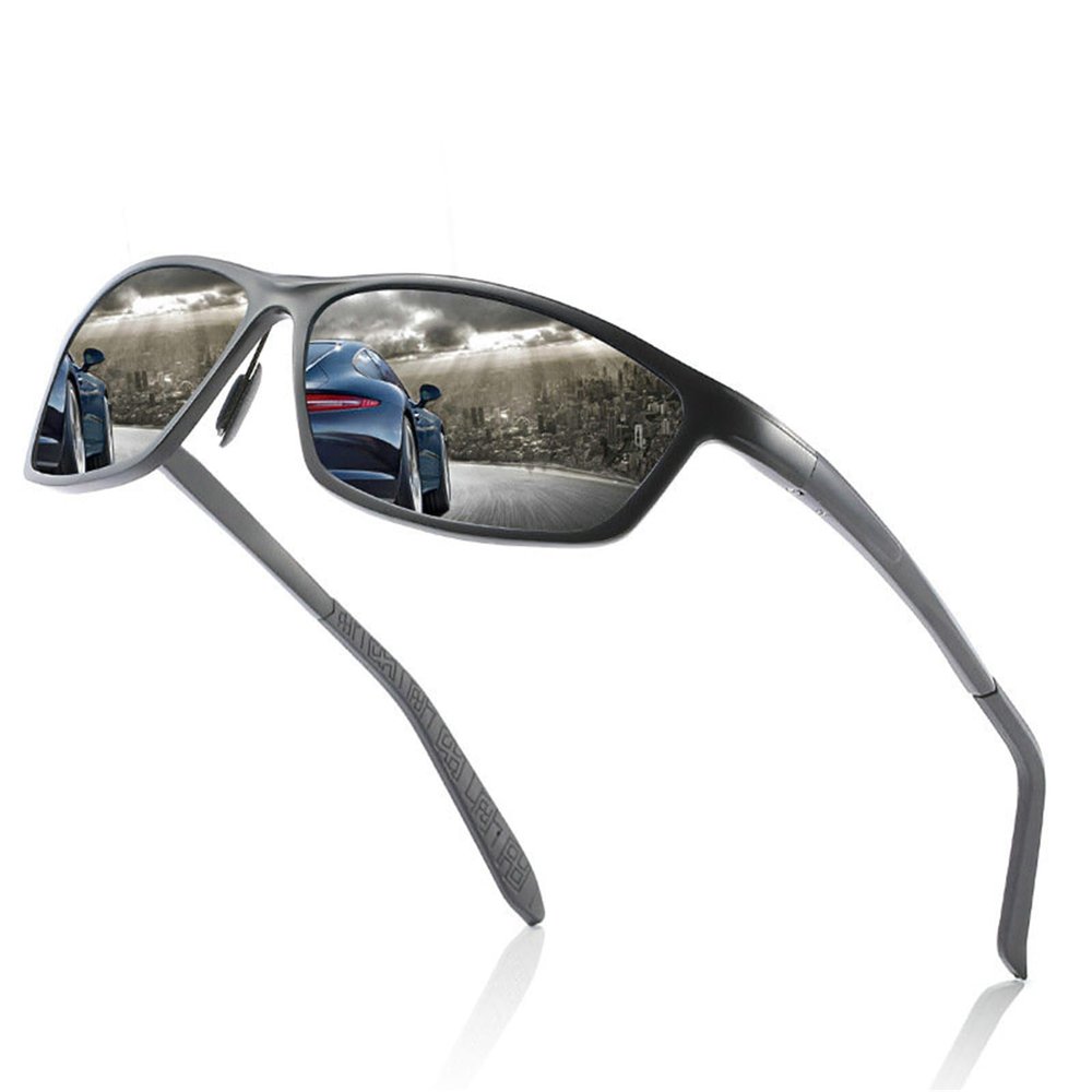 willochra Aluminum magnesium Polarized Full lens Reading Sunglasses for Men Women Sports Presbyopia Reader F27 (black, 2, x)