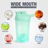 D.Y.A 16oz Shaker Bottle, Leak Proof Sports Shaker for Protein Shakes, Pre Workout & Travel, BPA Free, Green, 16oz/500ml view 3