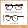 JOSCHOO Reading Glasses 6 Pack Blue Light Blocking Readers Spring Hinge Glasses for Reading for Men and Women (6 Mix Clour, 4.5, x) view 2
