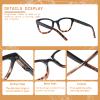 JOSCHOO Reading Glasses 6 Pack Blue Light Blocking Readers Spring Hinge Glasses for Reading for Men and Women (6 Mix Clour, 4.5, x) view 3