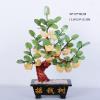 YXIANG56Q Fake Plants Natural Topaz Trees Gemstone Crystal Bonsai Fortune Money Tree for Good Luck Wealth and Prosperity-Home Office Decor Spiritual Gift Bonsai Tree view 2