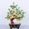 YXIANG56Q Fake Plants Natural Topaz Trees Gemstone Crystal Bonsai Fortune Money Tree for Good Luck Wealth and Prosperity-Home Office Decor Spiritual Gift Bonsai Tree view 3