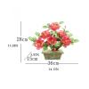YXIANG56Q Fake Plants Tabletop Bonsai Peony Crafts Bonsai Jade Porch Bonsai Ornaments for Home Office Table Decor Chinese Feng Shui Decoration Bonsai Tree view 2