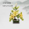 YXIANG56Q Fake Plants Artificial Bonsai Flowers Artificial Flowers Jade Potted Plant Peony Flower Decoration for Home Decor Jade Carving Bonsai Bonsai Tree(A), yuqing2022 view 2