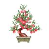 YXIANG56Q Fake Plants Artificial Bonsai Tree - Jade Bonsai Decoration Artificial House Plants Jade Shou Peach Tree Bonsai Plant for Decoration Desktop Display Bonsai Tree view 1