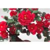 YXIANG56Q Fake Plants Jade Carving Peony Flower Bonsai Feng Shui Gem Decoration Office Home Creative Bedroom Decoration Chinese Style Bonsai Ornaments Bonsai Tree view 3
