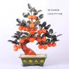 YXIANG56Q Fake Plants Small Artificial Bonsai Tree Natural Jade Orange Tree Bonsai for Home Indoor Decoration Office Windowsill Yard Desktop Display Trees Decor Bonsai Tree, yuqing2022 view 2