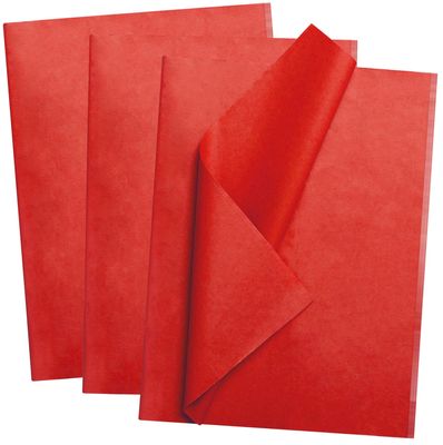 Bobobag 125 Sheets 20"X14" Red Tissue Paper Bulk for Gift Bags Wrapping Paper,Christmas Weddings Birthday Showers Arts Craft Party Favor Decoration