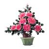 YXIANG56Q Fake Plants Fake Plants Artificial Bonsai Jade Peony Flower Faux Tree Jade Carving Crafts Perfect for Office Home Decoration Chinese Bonsai Ornaments Bonsai Tree view 1
