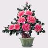 YXIANG56Q Fake Plants Fake Plants Artificial Bonsai Jade Peony Flower Faux Tree Jade Carving Crafts Perfect for Office Home Decoration Chinese Bonsai Ornaments Bonsai Tree view 4