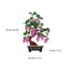 YXIANG56Q Fake Plants Chinese Style Artificial Bonsai Tree Natural Jade Potted Jade Grape Vine Bonsai for Home Decoration Office Windowsill Display Trees Zen Decor Bonsai Tree view 2