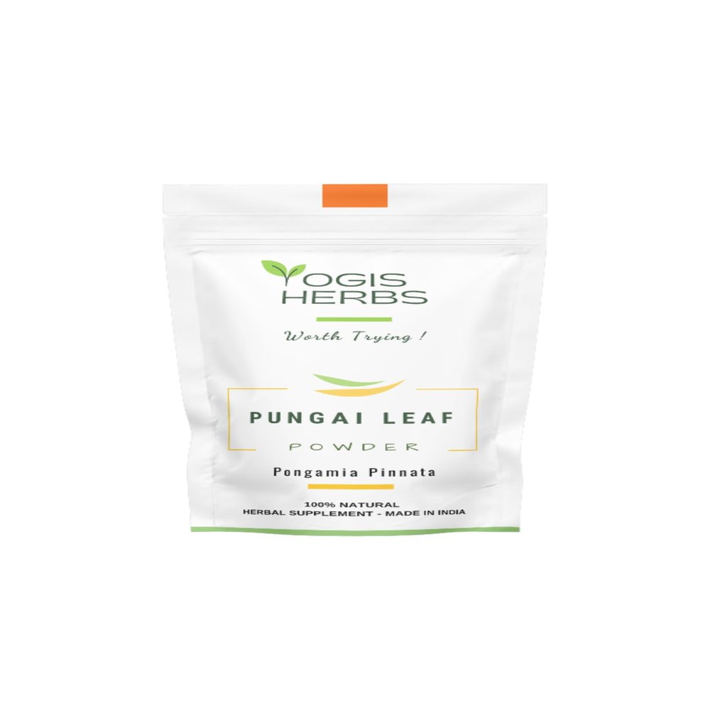 YOGIS HERBS Pungai Leaf Powder | Pure Pongamia Pinnata Supports Skin Health, Joint Comfort & Digestive Health (0.5 Lb)