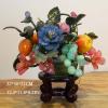 YXIANG56Q Fake Plants Artificial Bonsai Creative Bonsai with Jade Flower and Fruit Basket Fake Plant Decoration - Potted Artificial House Plants for Home DecorIndoor Bonsai Tree, yuqing2022 view 2