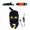 USB Electric Heating Pad for Period Cramps Menstrual Pain Relief Portable Cute Black Cat Plush Stuffed Animals Heating Pillow 5 Heat Levels for Halloween Women Teen Girls Kids Cat Lovers Christmas view 2
